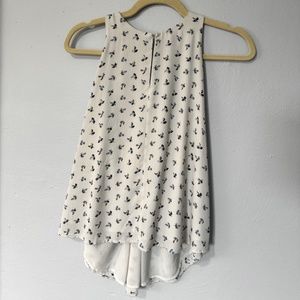 LOFT Flower Print Tank Top XSP